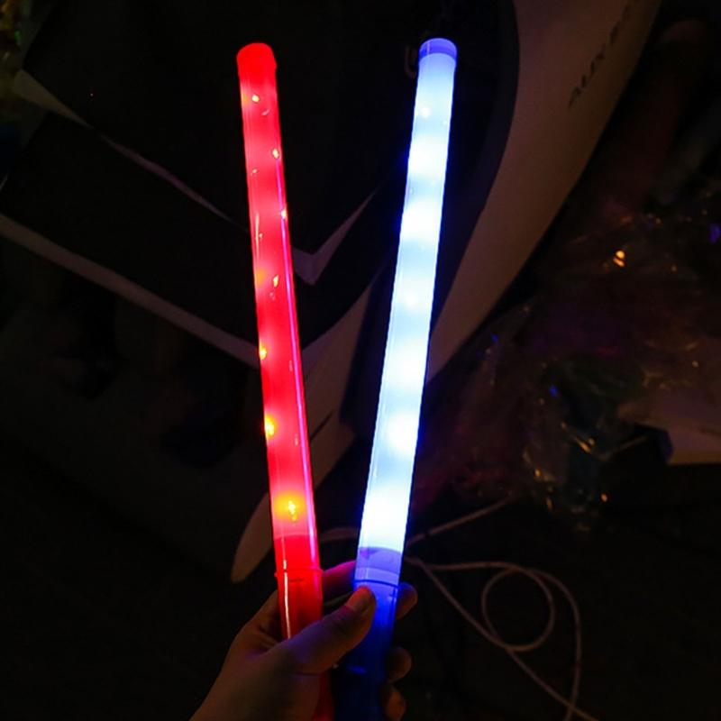 10Pcs  Color Changing Glowing LED Sticks Rainbow Colored Lighted Up Sticksfor Birthday Halloween Festival Celebration