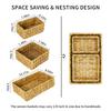 Finger Flower Water Hyacinth Storage Basket Home Multi-functional Desktop Storage Basket Bathroom Storage Box