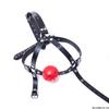 Ice Adult Red Ball Gag: Erotic Mesh Mouth Plug and Training Restraint