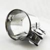 Stainless Steel 1.65-3.0"Exhaust Pipe Connector Tube Adapter Joiner Sleeve Clamp Exhaust Tube Pipe Connector Joiner Length 87mm