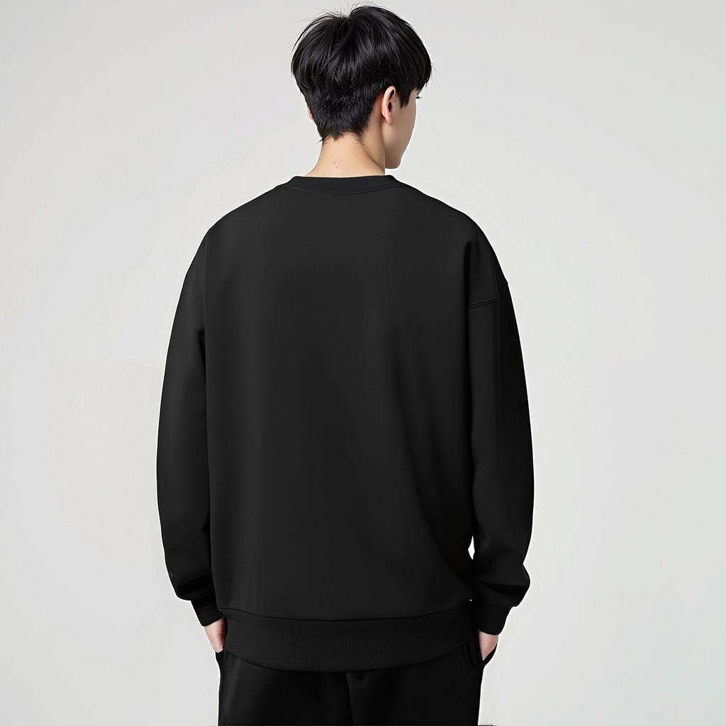 Li Ning Fashionable Versatile Round Neck Pullover Sports Lifestyle Comfortable Trendy Vitality Simple Sweatshirt Men sweatshirt AWDVJ29-1