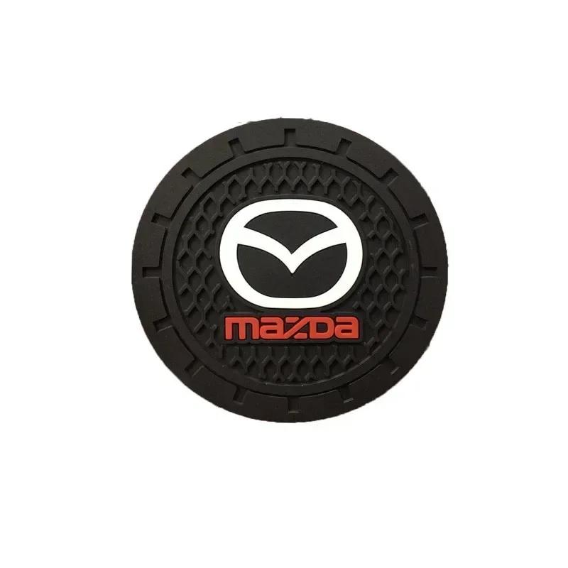 

2025 Hot 1/2Pcs Car Cup Holder Coaster Non slip Pad Mat Silica Gel For Mazda 2 3 Demio CX3 CX-5 CX5 CX7 CX9 MX5 Axela ATENZA Acc