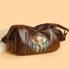 Elefant Große Kapazität Umhängetasche Mittelalterliche Muttertasche Umhängetasche Weiche Ledertasche