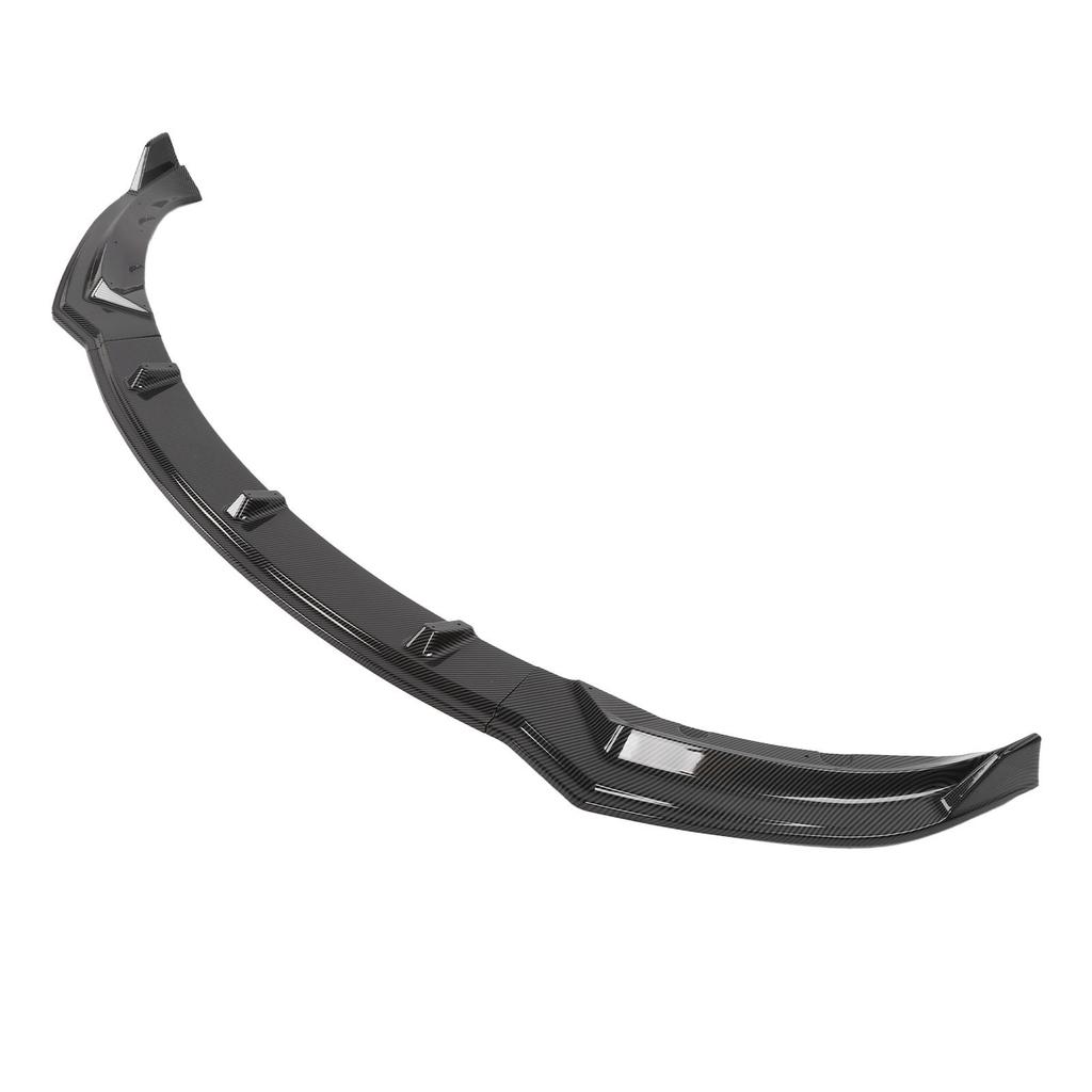3pcs Front Bumper Lip Spoiler Trim Protection Carbon Fiber Style Replacement for Tesla Model 3