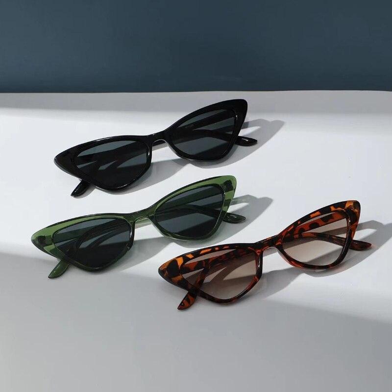 3PCS Women's Cat Eye Sunglasses Unisex Classic Small Frame Outdoor Goggle Shades Vintage Design UV400 Sun Glasses for Female