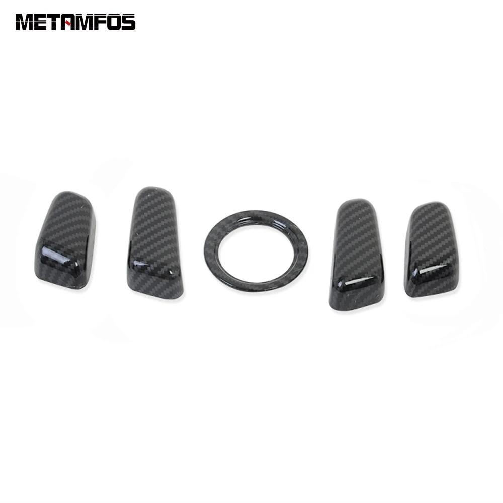 For Hyundai Tucson 2015-  Carbon Fiber Seat Adjust Switch Control Button Cover Trim Interior Accessories Car Styling
