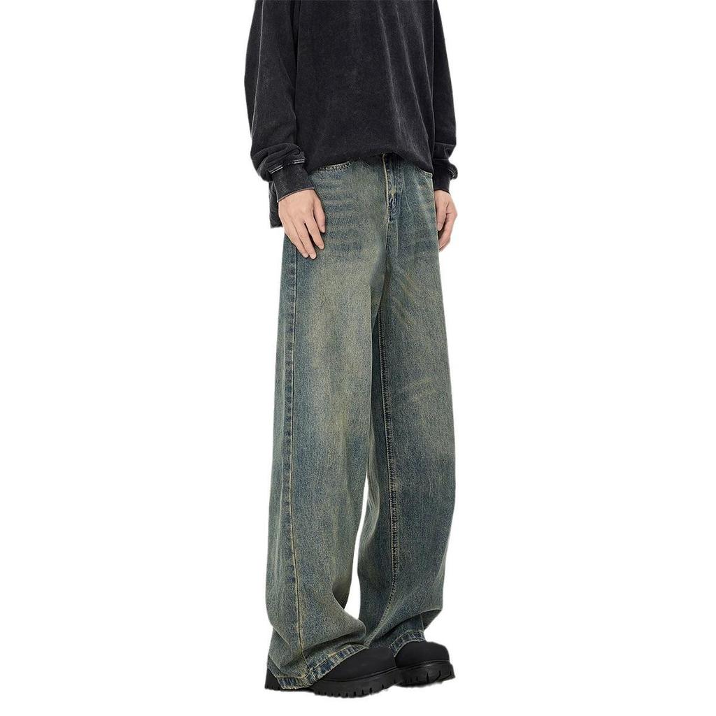 Men's Trendy Distressed Flared Jeans for Spring and Winter