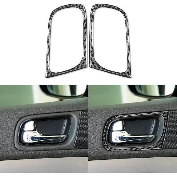 NVCNX Real Carbon Fiber Compatible with Infiniti G35 G37 X S 2007 2008 2009 2010 Sedan Coupe Convertible Car Accessories Interior Trim Dash CD AC