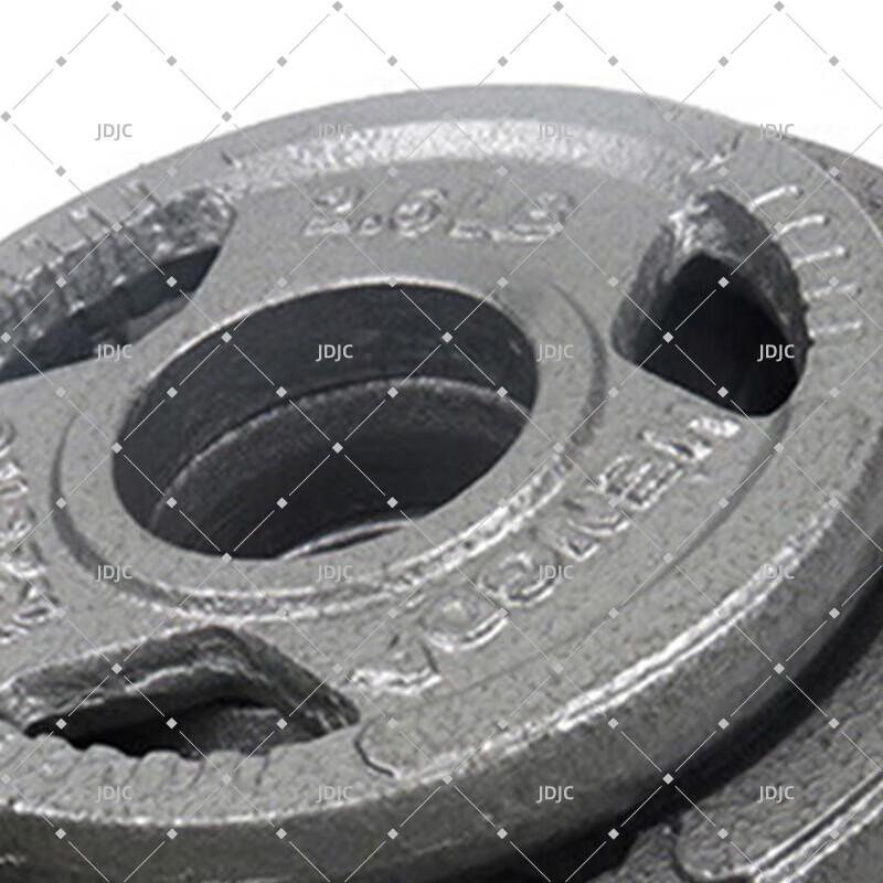 JDJC 10kg Cast Iron Three-Hole Barbell Plate