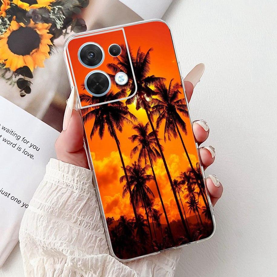 For OPPO Reno 8 Case CPH2359 Cover Cute Cartoon Cat Carp Lion Soft Silicone Shockproof Bumper For OPPO Reno8 Pro 5G CPH2357 Capa