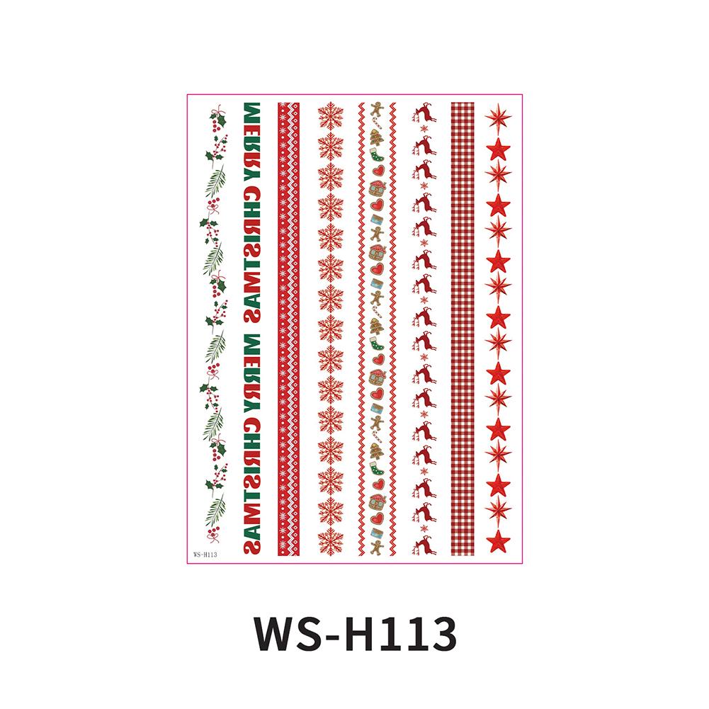 1PC Christmas Sticker for Candle Window Holiday Party Home Decoration