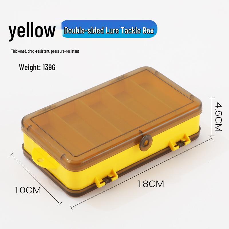 Portable Double-Sided Micro Lure & Fish Hook Storage Box - Large Capacity
