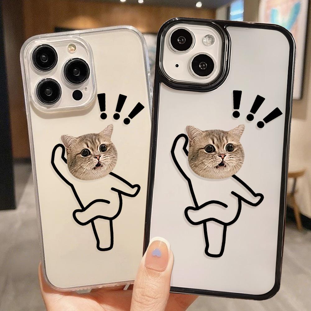 Acrylic Phone Case for iPhone 11 12 13 14 Pro 12 14 16 Pro Max for Samsung A16 A36 A56 S24 FE High-quality Painted Anti-fall Mobile Phone Case