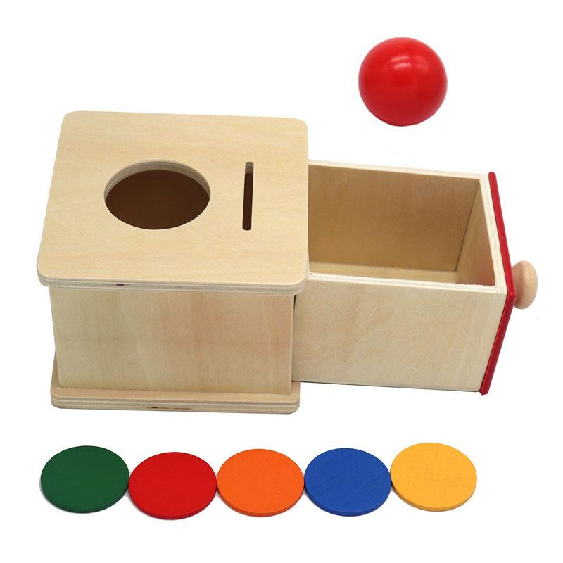 Wooden Shape Matching Box Montessori Toys Kids Color Sorting Drawer Games Parish Learning Fine Movement Training Educational Toy