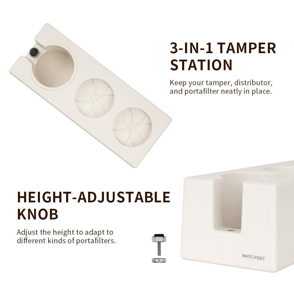 Watchget Tamper Stand, Tamping Stand, Espresso Tamper Mat, Coffee Tamper Mat, Espresso Tamping Station, Portafilter Holder, Tamping Station Base,