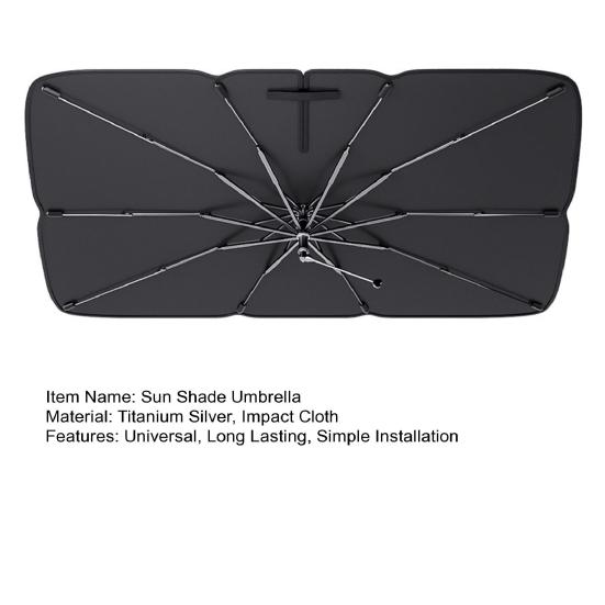 Windshield Sun Shade Umbrella UV Resistant Universal 360-Degree Rotation Car