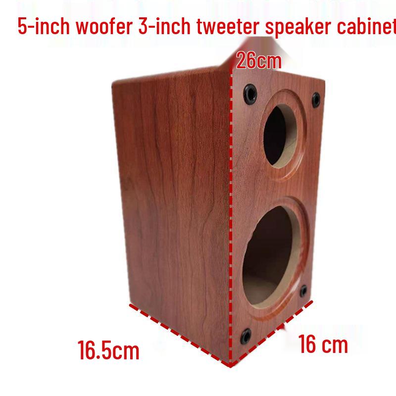 DIY Wooden Bookshelf Speaker Cabinet: 4” 5” 6.5” 8” 10” Two-Way Speaker Enclosure