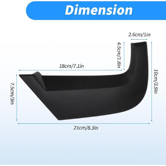 Rear Left Driver Side C Pillar Mould Trim for Honda Civic 2012-2015 Door Window Pillar Post Exterior Repair Cover Trim Black No.72761-TR3-A00