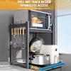 Drawer Oven Storage Rack Space Saving Pull-Out Storage Rack Microwave Oven Storage Rack for Utensils Seasonings Small Items