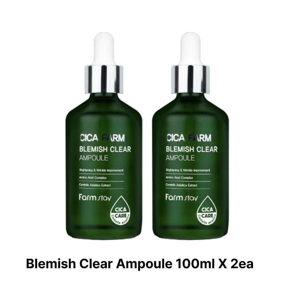 [Farmstay] Cica Farm Regenerating Solution Cream 50ml + Blemish Clear Ampoule 100ml