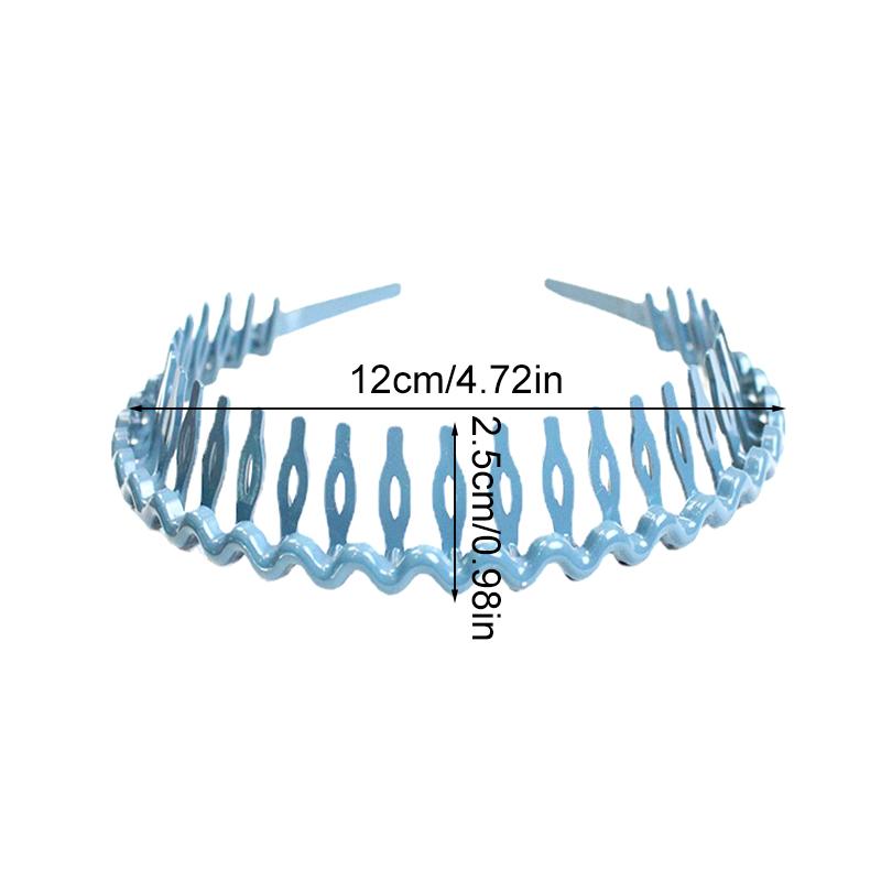 1Pc Headband Convenient Wave Big Comb Simple Hairband Fashion Headdress Hair Hoop Plastic