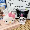  Pen Holder Creative Cartoon Anime  Pen Box Desktop Storage Pen Bag Makeup Brush Storage Container Student Box