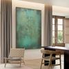 Abstract Painting Green Large Green Texture Wall Art Green Minimalist Painting On Canvas Wabi Sabi Wall Art Modern Wall Decor