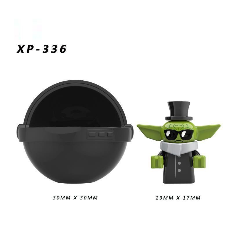 Yoda Baby Christmas Rotating Arm Mandalorian Building Blocks Toy For Creative Play