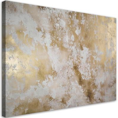 Canvas Print Gold Stains Abstract