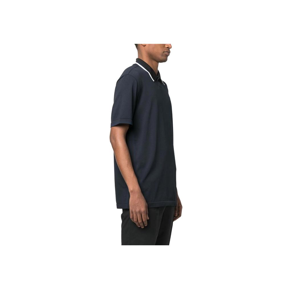 Adidas Striped Detail Golf Polo Shirt Men Tops Navy-Blue IA6400