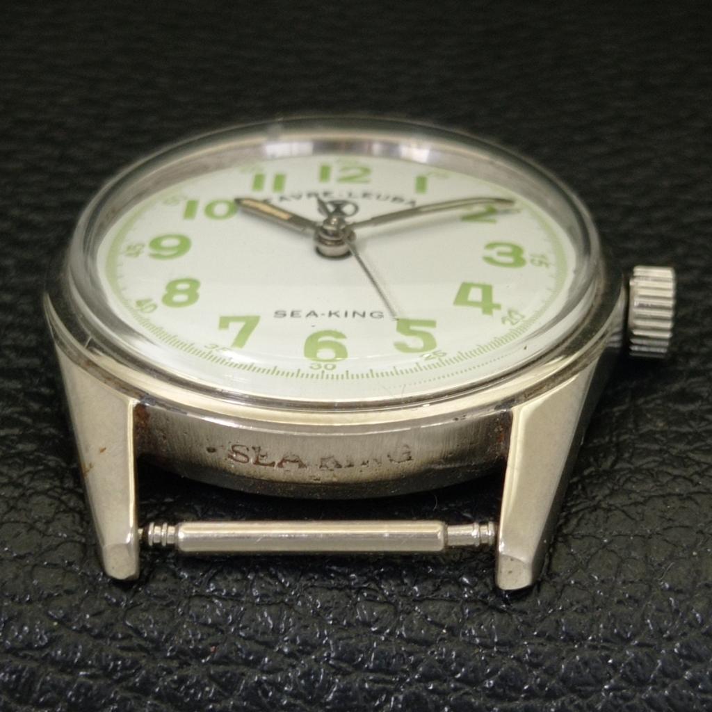 SWISS VINTAGE FAVRE LEUBA SEA KING 101 HAND-WINDING MENS WHITE WATCH a703731-1