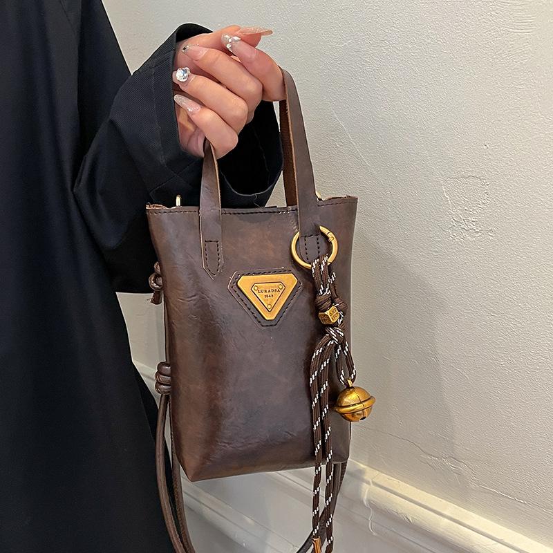 High End Mini Handy-Tasche Herbst und Winter Neue Mode Umhängetasche für Frauen Ins Nische Ein-Schulter-Handtasche