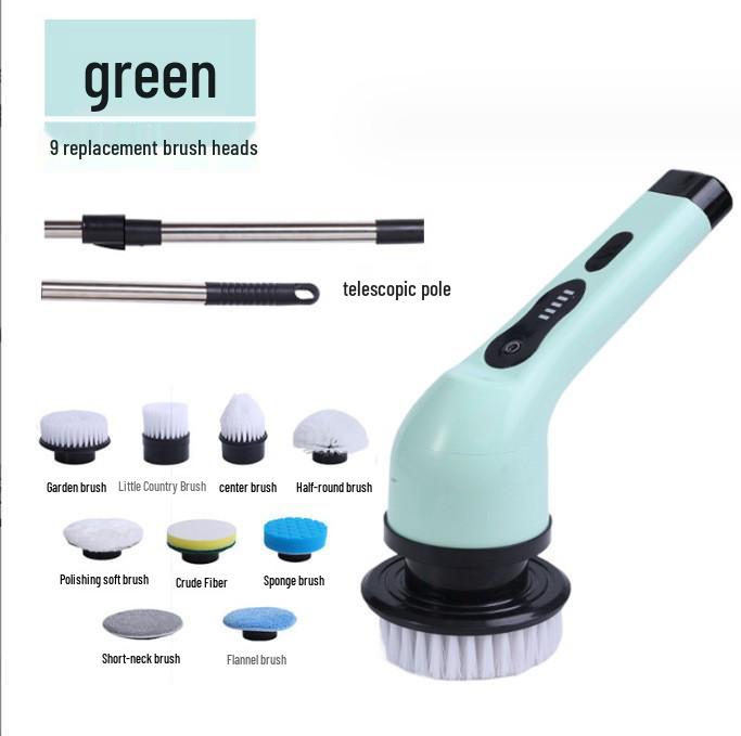 Dual-Use Powerful Handheld Electric Cleaning Brush for Bathroom, Glass, Kitchen, and Toilet