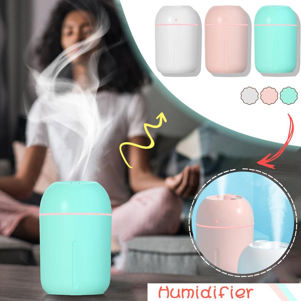 Home Bedroom USB Portable Humidifier Silent Spray Large Mist Atomizer