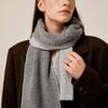 Saint Luxure Double-Sided Color Block Muffler Gray