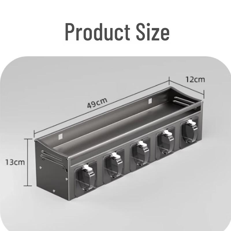 Yunshuang Punch-Free Wall-Mounted Kitchen Spice Organizer