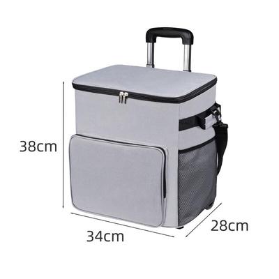 Oxford Cloth Portable Trolley Insulated Cooler Bag
