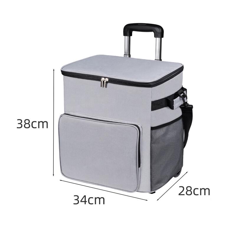 Large Capacity Trolley Insulated Picnic Cooler Bag