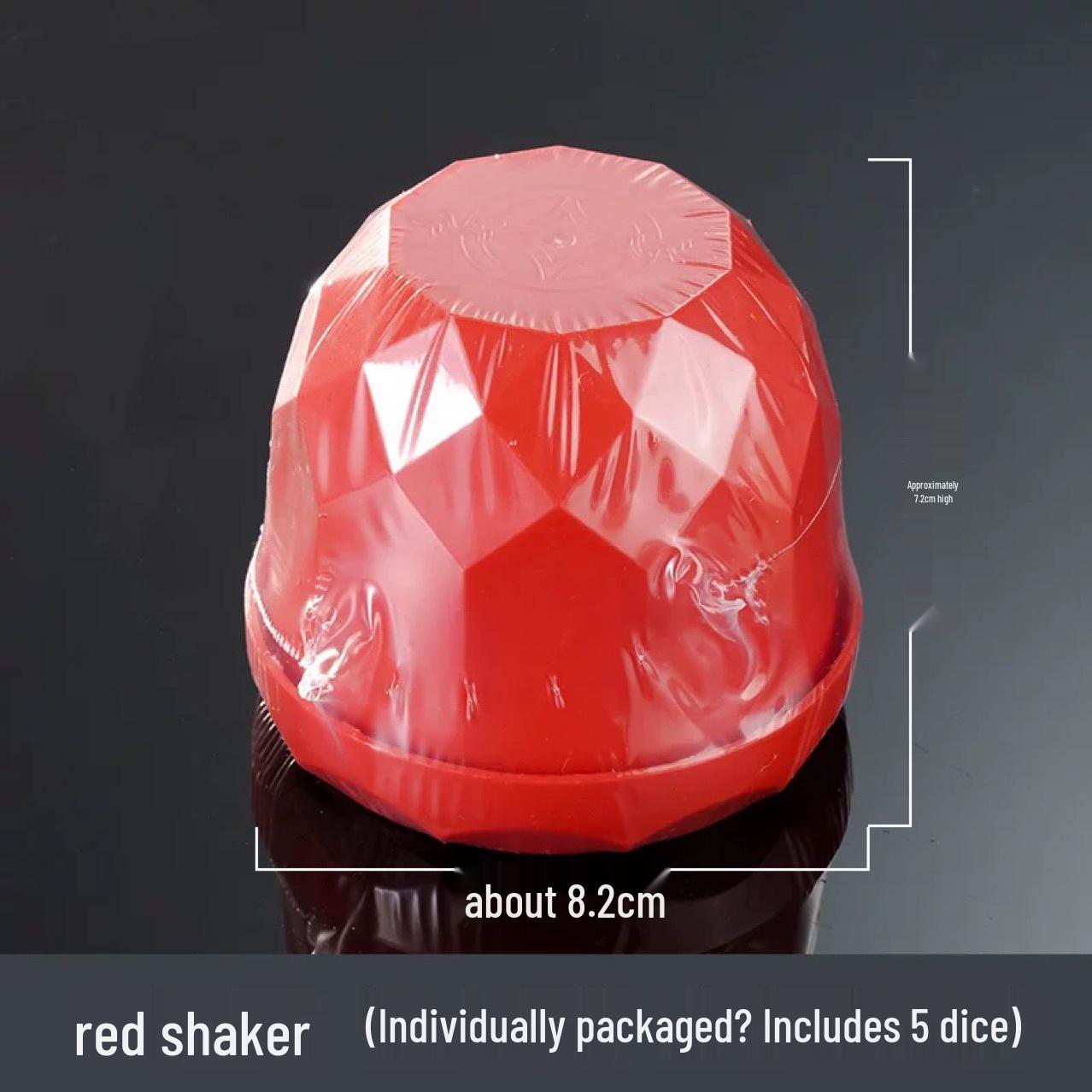 Individually Packaged Diamond-Style Plastic Dice Cup for Bars, KTV, Nightclubs, and Food Courts