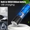 365/395nm UV Flashlight Blacklight Zoomable Torch Lamps USB Charging Ultraviolet Flashlights Pet Urine Detector Hunting UV Light