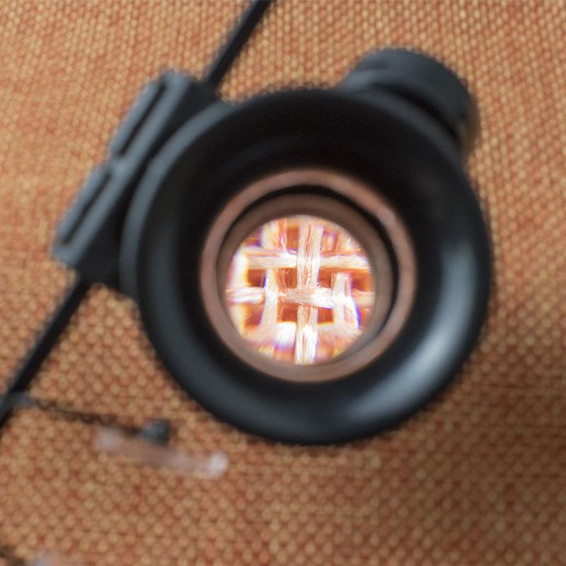 Stirnband 20X Vergrößerer Lupe Kopf Lupe Linse Schmuck Uhrenreparatur Uhrmacherlupe mit 1 LED-Licht