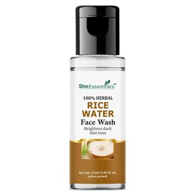 She Essentials Rice Water Face Wash For Brightens Skin 25ml