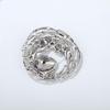 Elegant Crystal Rhinestone Circle Brooch Delicate Lapel Pin for Women Mother's Day Birthday Jewelry Gift
