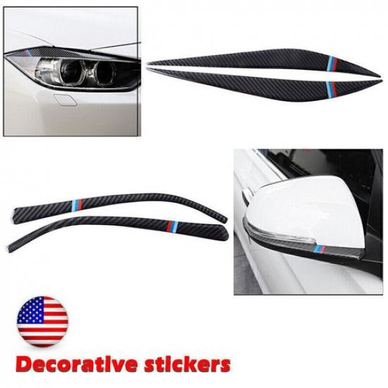 Real Carbon Fiber Rearview Mirror Cover Trim For BMW 1 2 3 4 Series F21 F30 F34