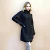 Cross-border Winter 2025 New Turtleneck Knitted Straight Long Dress Women's Lazy Wind Knitted Dress