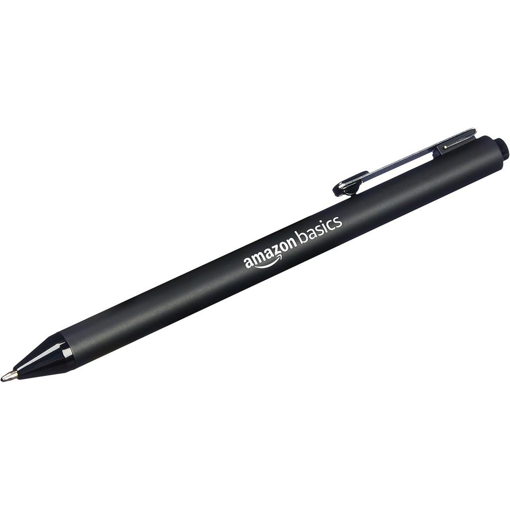 Amazon Basics Ballpoint Black Pens, 1.2mm, 12-Pack,