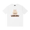 Labubu printed short-sleeved T-shirt men's and women's round neck top