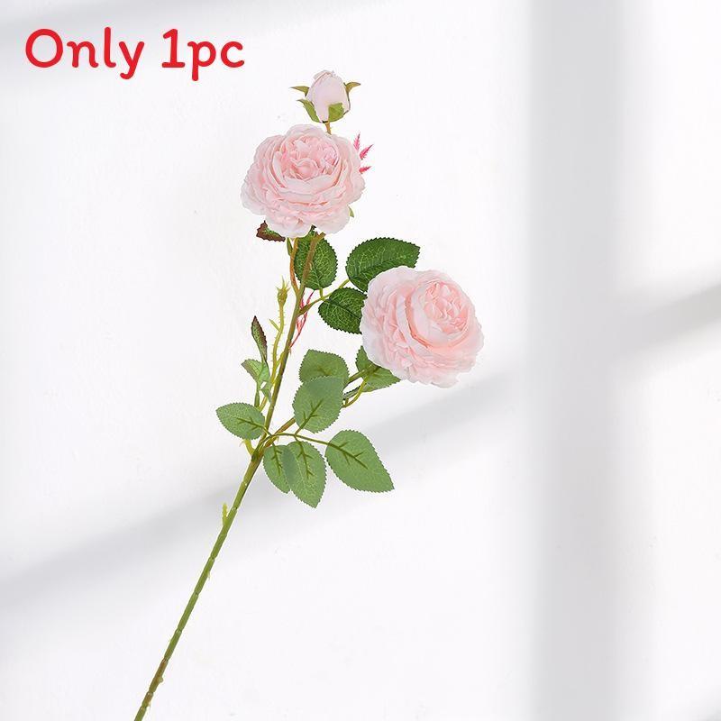 Style Artificial European Peony Rose Silk Flower For Props Wedding
