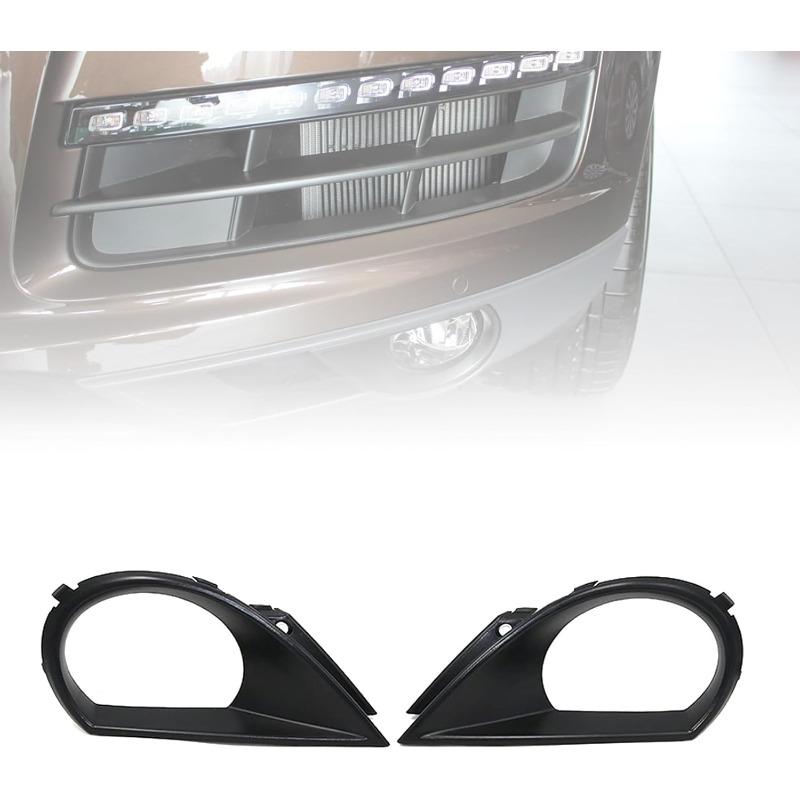 Black 1 pair Front Hood Fog Light Lower Grill Grille for Q7 2011-2015 4L0807489A 4L0807490A чёрный