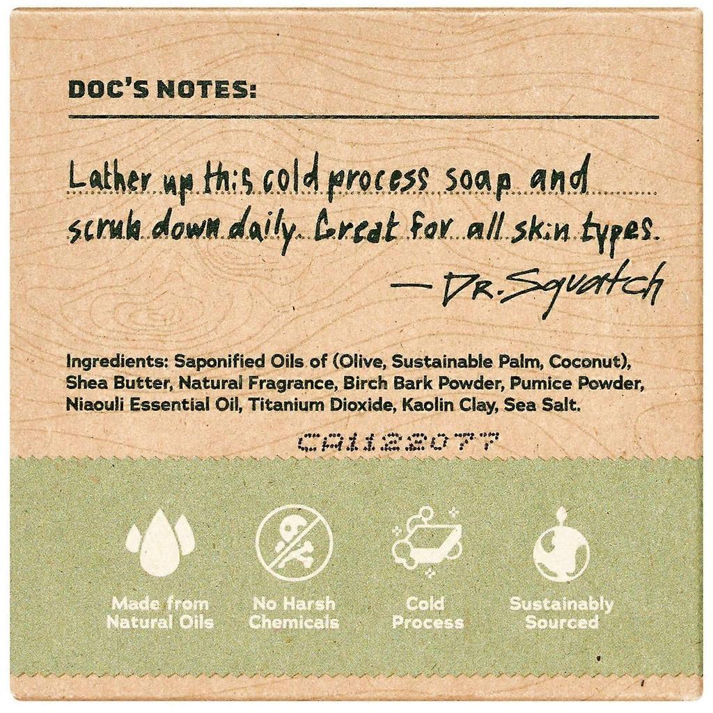 Dr. Squatch Men's All Natural Bar Soap - Fresh/woodsy Scent - 5oz